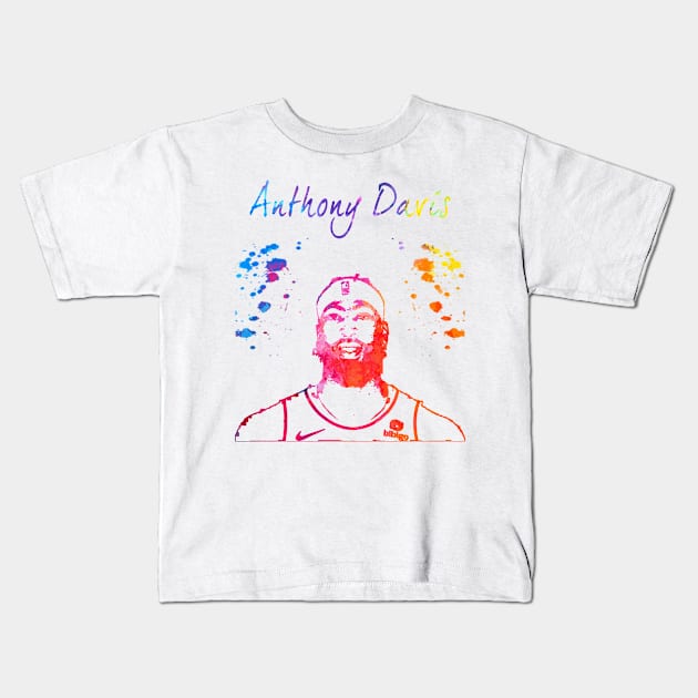 Anthony Davis Kids T-Shirt by Moreno Art